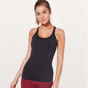 Lululemon Ebb To Street Tank Heathered Black